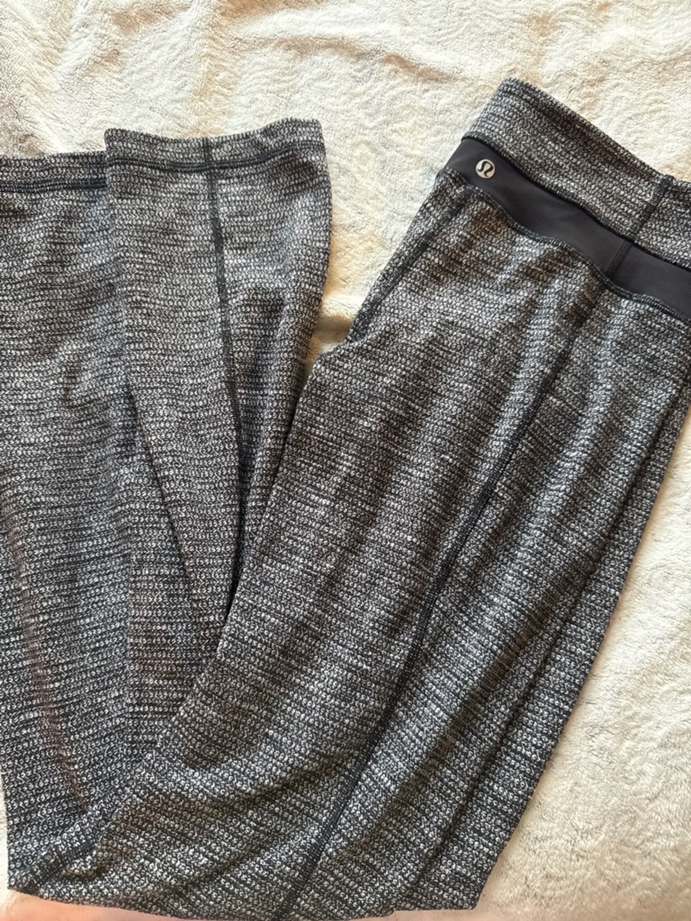 lululemon athletica Gray Marled Wide-Leg Pants
